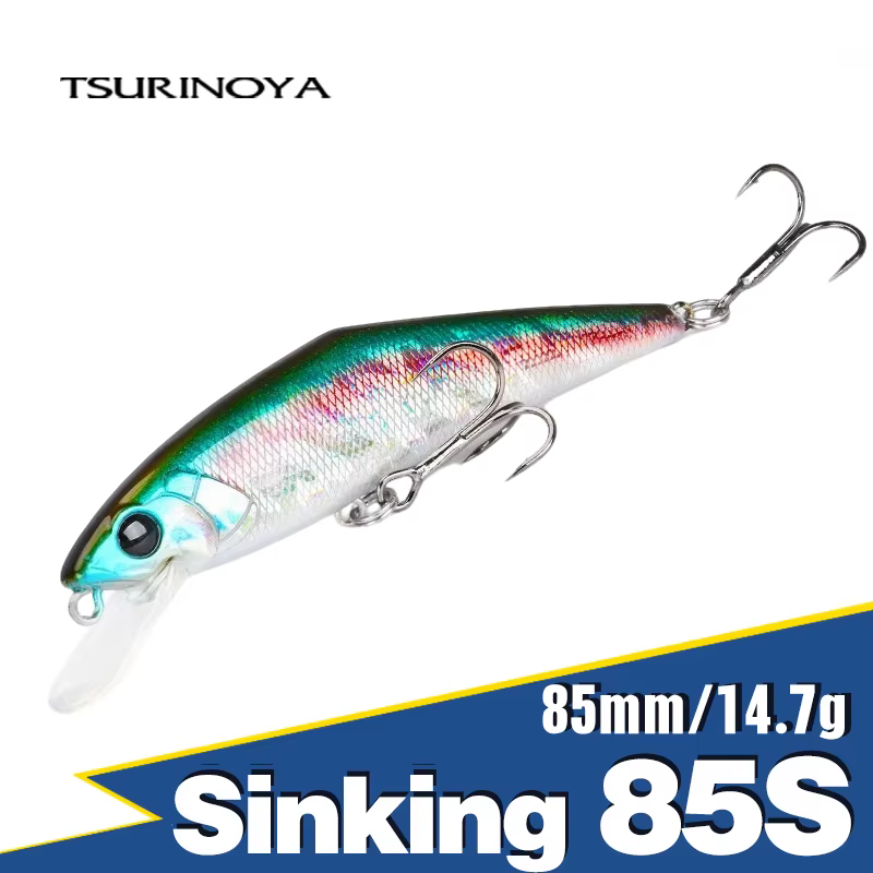 TSURINOYA 85S Minnow - Señuelo de hundimiento lento para trucha - imagen 5
