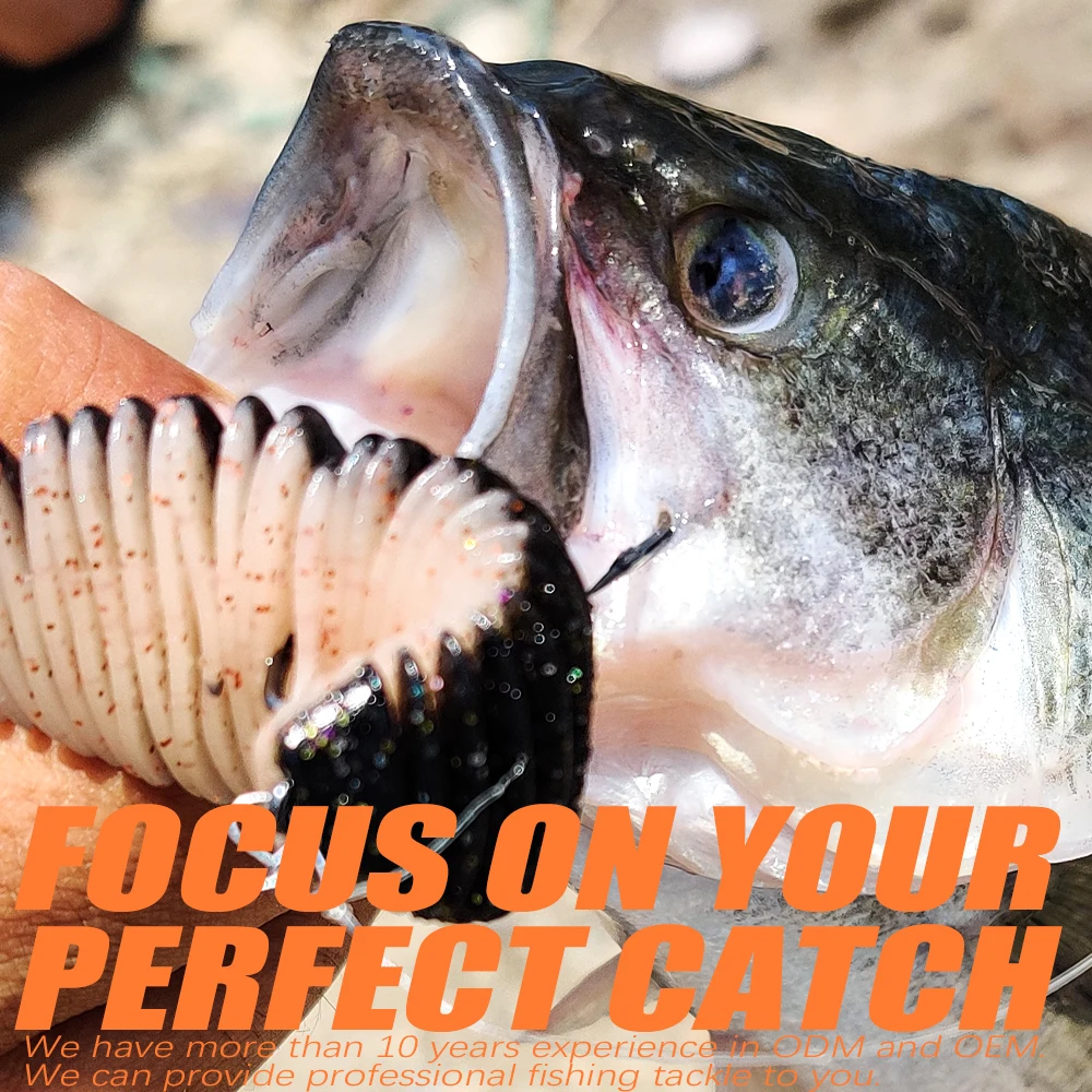 PEAK 100mm fuelle branquias cebo de gusano cebo suave Señuelos de Pesca carpa pesca lubina señuelo Isca artificial PVA - imagen 3