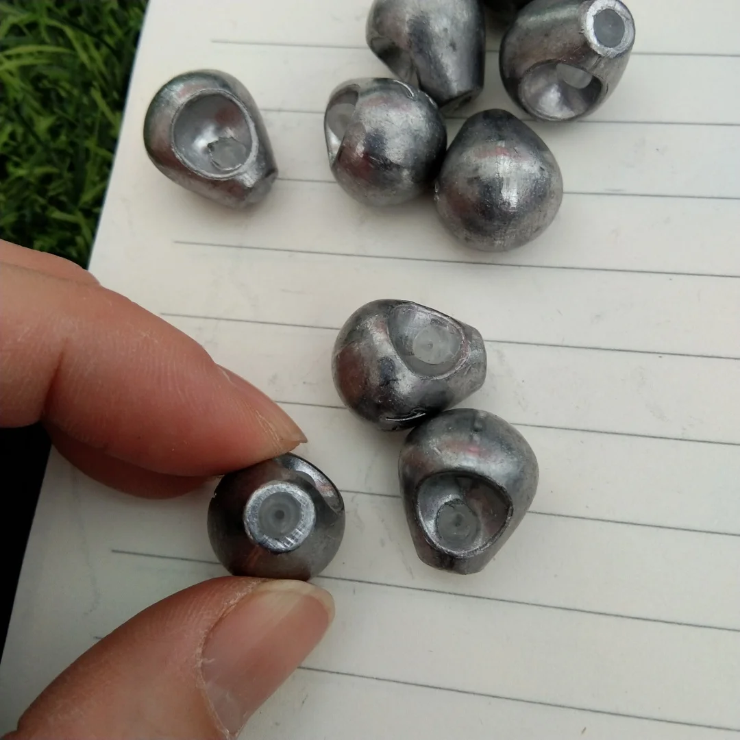 30 UDS-14g/24 UDS-21g/18 UDS-28g cabeza de plomo de pesca plomo pesos señuelo plomo plomo plomo para señuelo suave accesorios de pesca