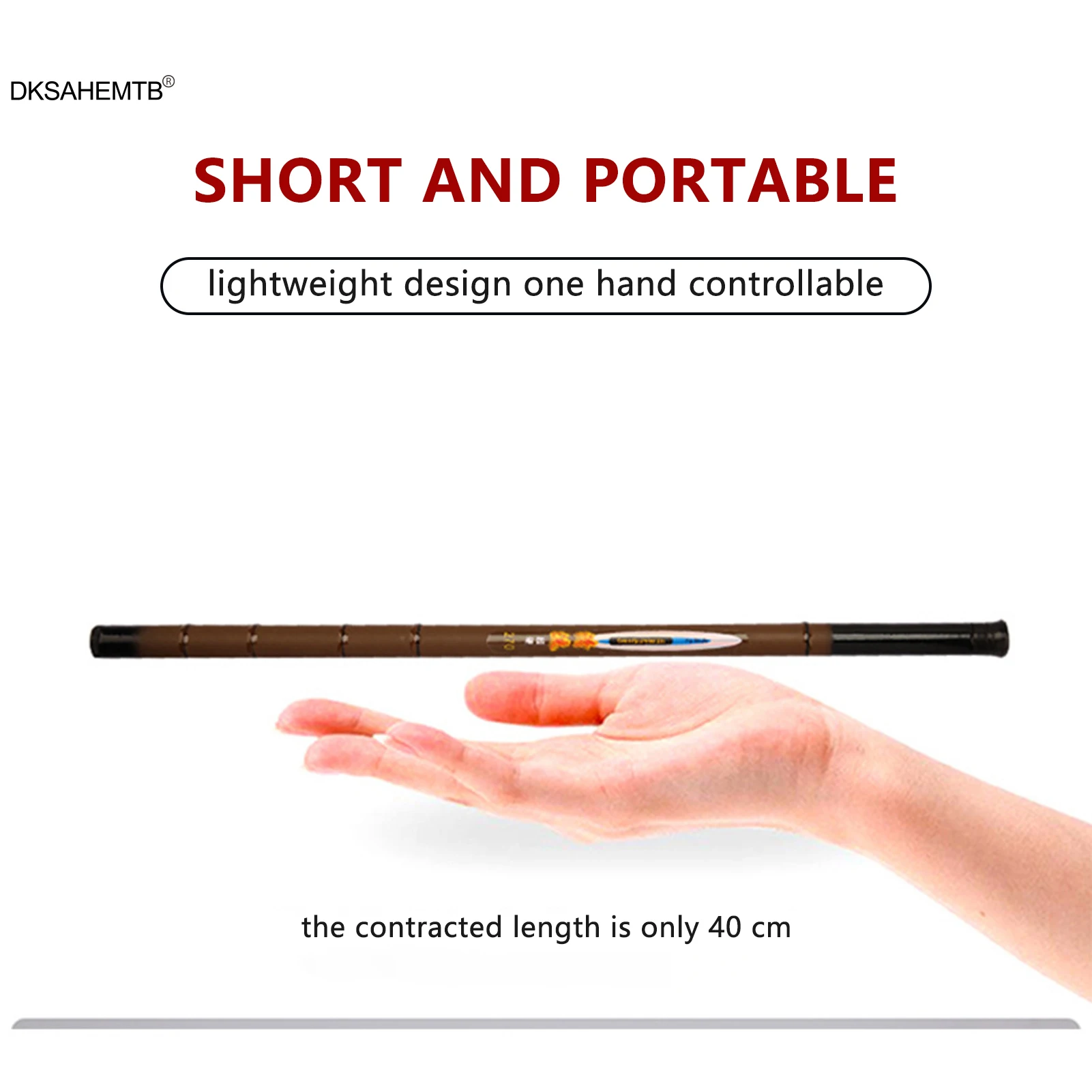 Caña de pescar telescópica portátil de 1,8-4,5 m con fuerte fuerza de cintura para vacaciones de pescador, buen regalo, equipo de pesca práctico al aire libre - imagen 4