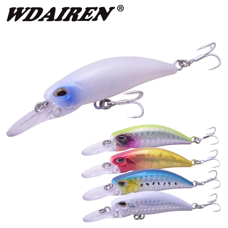 Señuelos de Pesca duros de pececillo, Wobblers que se hunden, 6,5 cm, 5,2g, cebo duro Artificial, Lucio, aparejos de Pesca, 1 ud. - imagen 2