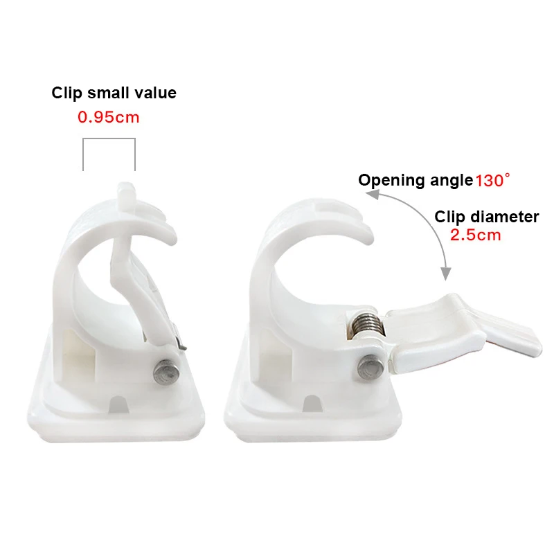 Estante de almacenamiento para caña de pescar, 1 piezas, hebilla de viscosa, tipo pestillo, soporte para caña de pescar, tornillo de pared, hebilla de pegado, soporte Modular de montaje en pared - imagen 2