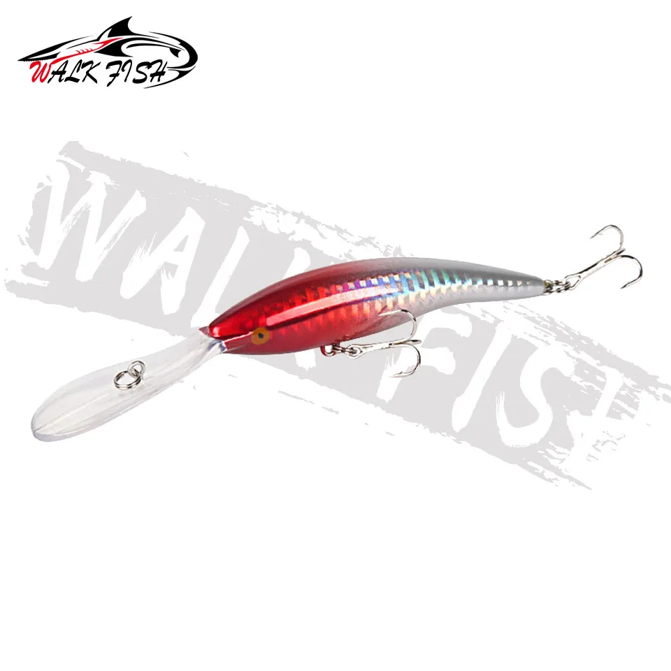 WALK FISH-señuelo de pesca de pececillos, cebo duro Artificial biónico, ojos 3D, 13,8 cm, 14,5g, flotante, Wobbler, Crankbait, curricán de lubina, 1 piezas - imagen 2