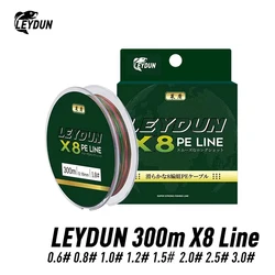 Linea trenzada LeyDun 8 hebras PE 300m para pesca marina y carpa