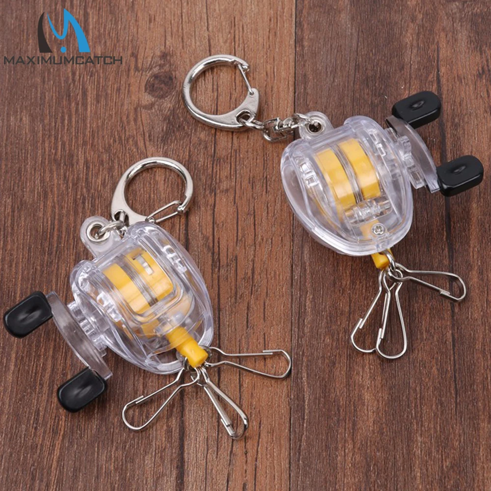 Llavero de carrete de pesca Maximumcatch, llavero Retractor de desplazamiento con llavero, aparejos de pesca - imagen 3