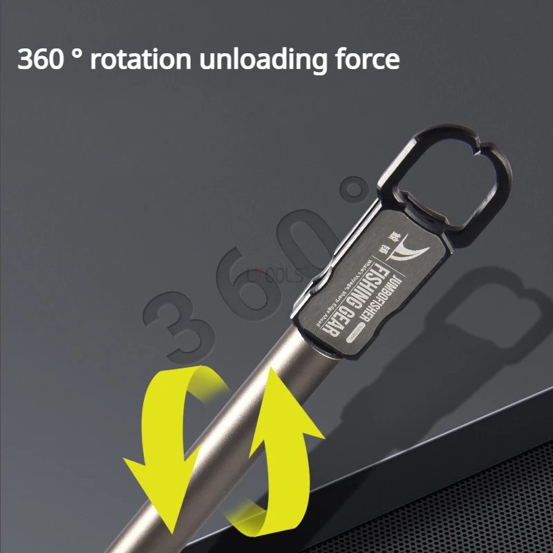 Agarre de pesca de 38cm, controlador de señuelo de aleación de aluminio, abrazadera de pez grande, herramienta de pesca, aparejos, accesorios para Señuelos de Pesca - imagen 3