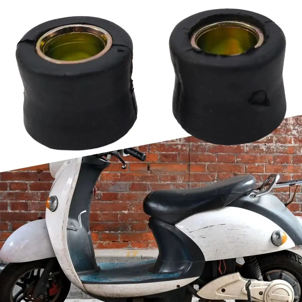 4 Uds motocicleta vehículo eléctrico 10MM 12MM amortiguador trasero manga amortiguador anillo de goma buje anillo fijo manga trasera Scooter