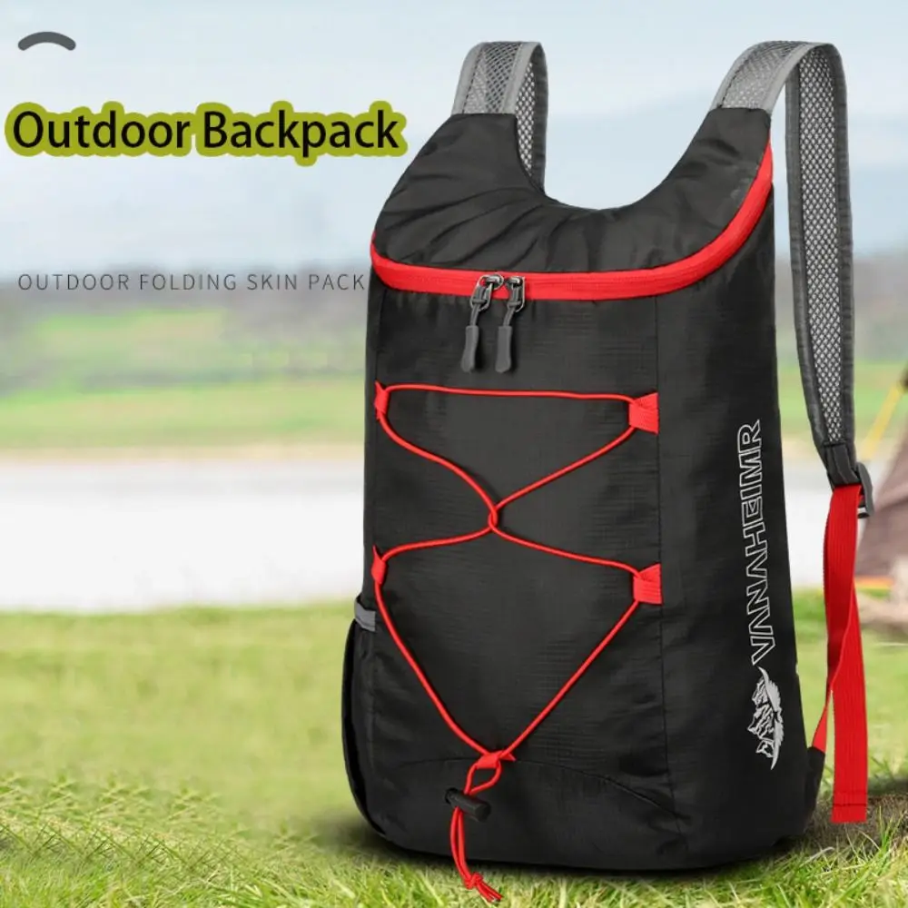 Mochila deportiva plegable, mochila de Camping de tela de nailon impermeable ultraligera, mochila de senderismo de alta capacidad - imagen 2