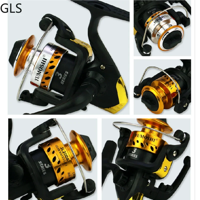 GLS-carrete de pesca giratorio, accesorio de Metal, Ultra ligero, 200: 1, alta calidad, serie 5,2 - imagen 5