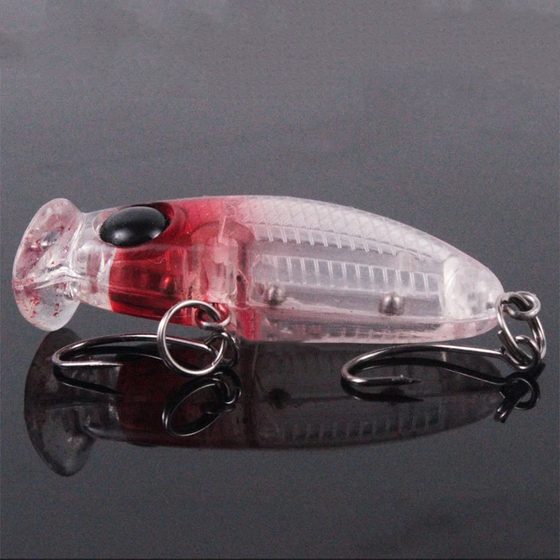 Micro Mino cebo de carretera, Mini flotador, secciones articuladas múltiples, cebo duro, herramientas de pesca de carpa de Lucio curricán, 2G, 39mm, 1 Pc - imagen 4