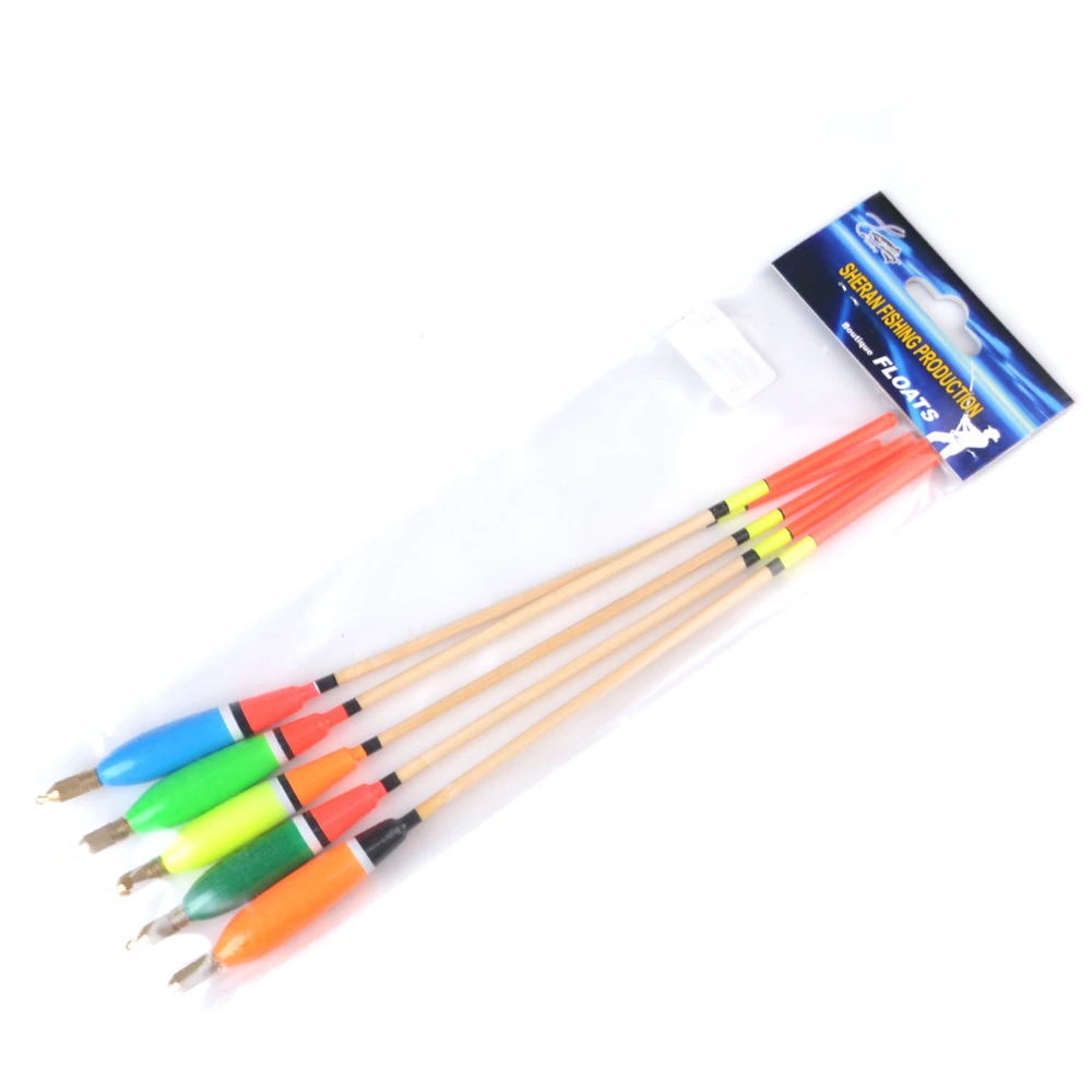 Flotadores de pesca rocosos, 5 piezas, gran flotabilidad, cola audaz, cabeza de cobre, bobber, venta al por mayor - imagen 3