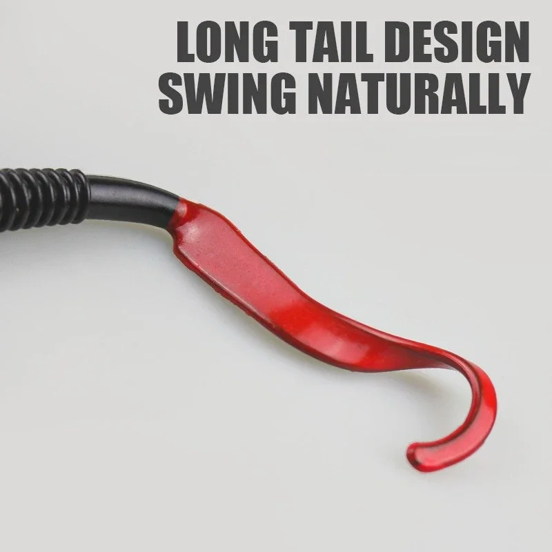 MUKUN 5 uds 14cm 6g cola larga pez silicona cebo suave Jig Wobblers señuelos cebos de goma Artificial lubina Swimbait aparejos de pesca - imagen 3