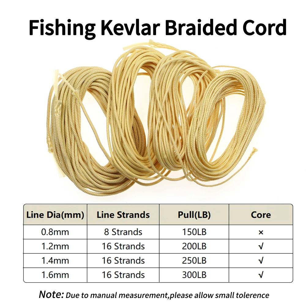 Ellllv-sedal de pesca Kelvar trenzado, 150LB -300LB, cable de asistencia de alta resistencia, pesca en el mar, anzuelo de Jigging resistente, cuerda para atar - imagen 2