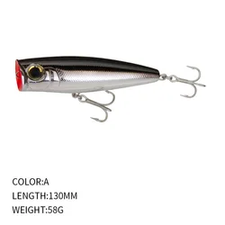Señuelo Popper Grande 150mm/58g con dos anzuelos fuertes - Lubina