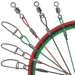 Leader acero inoxidable con giratorios – Terminal de pesca para depredadores