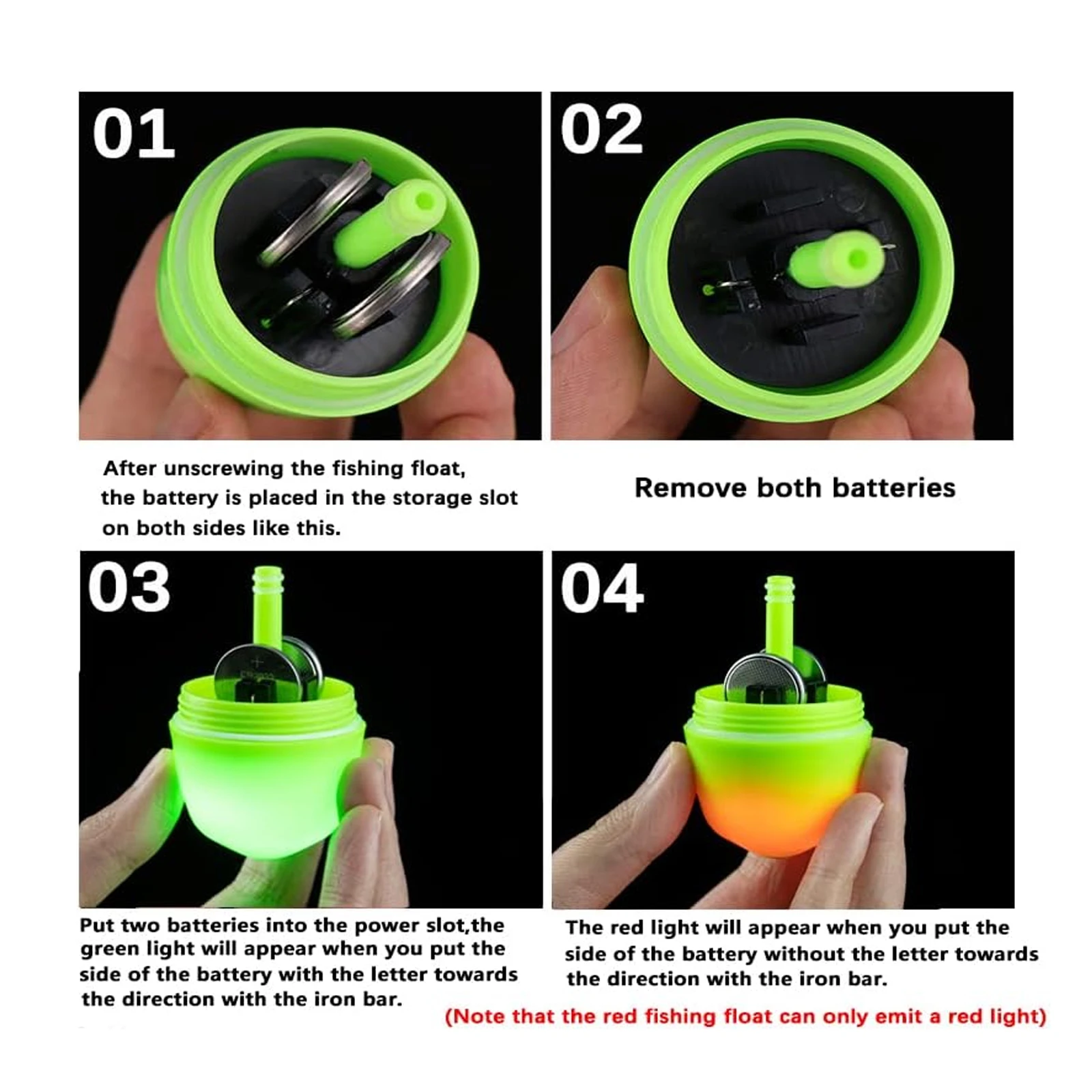 Goture-flotador de pesca electrónico que brilla por la noche, pesca de tiro largo, plástico sensible al mar - imagen 4