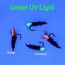 ICERIO Moscas de ninfa para trucha y steelhead – Grizzly y liebre