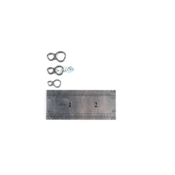 Anillo acero inoxidable en 8 para jigging – Conector de línea para atún y marlín