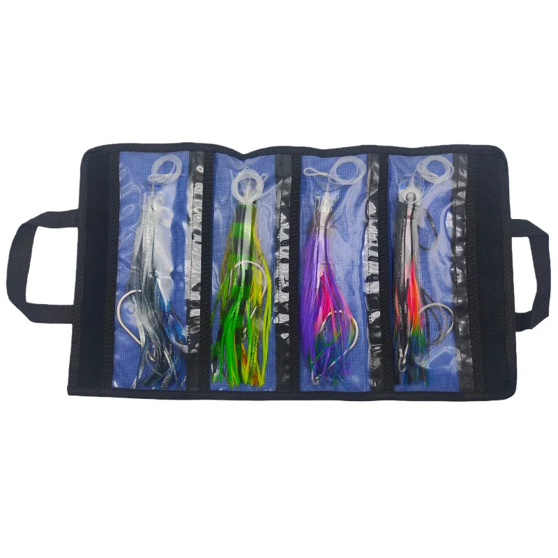 Señuelo de Pesca de Resina con Forma de Pulpo, 6 Piezas, con Falda Suave, para Pesca de Arrastre en Agua Salada, Pesca en Alta Mar, Cebo Grande para Atún, Wahoo, Mahi, Marlin - imagen 5