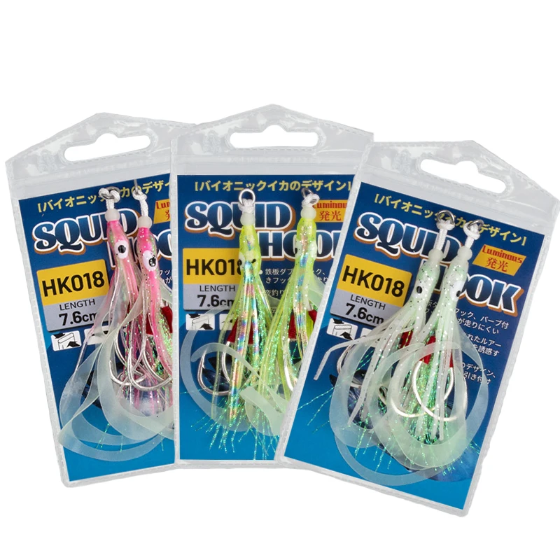 OBSESSION HK018 2/0 Jig Head Lumious – Cabezas de jig slow calamar y pulpo - imagen 4