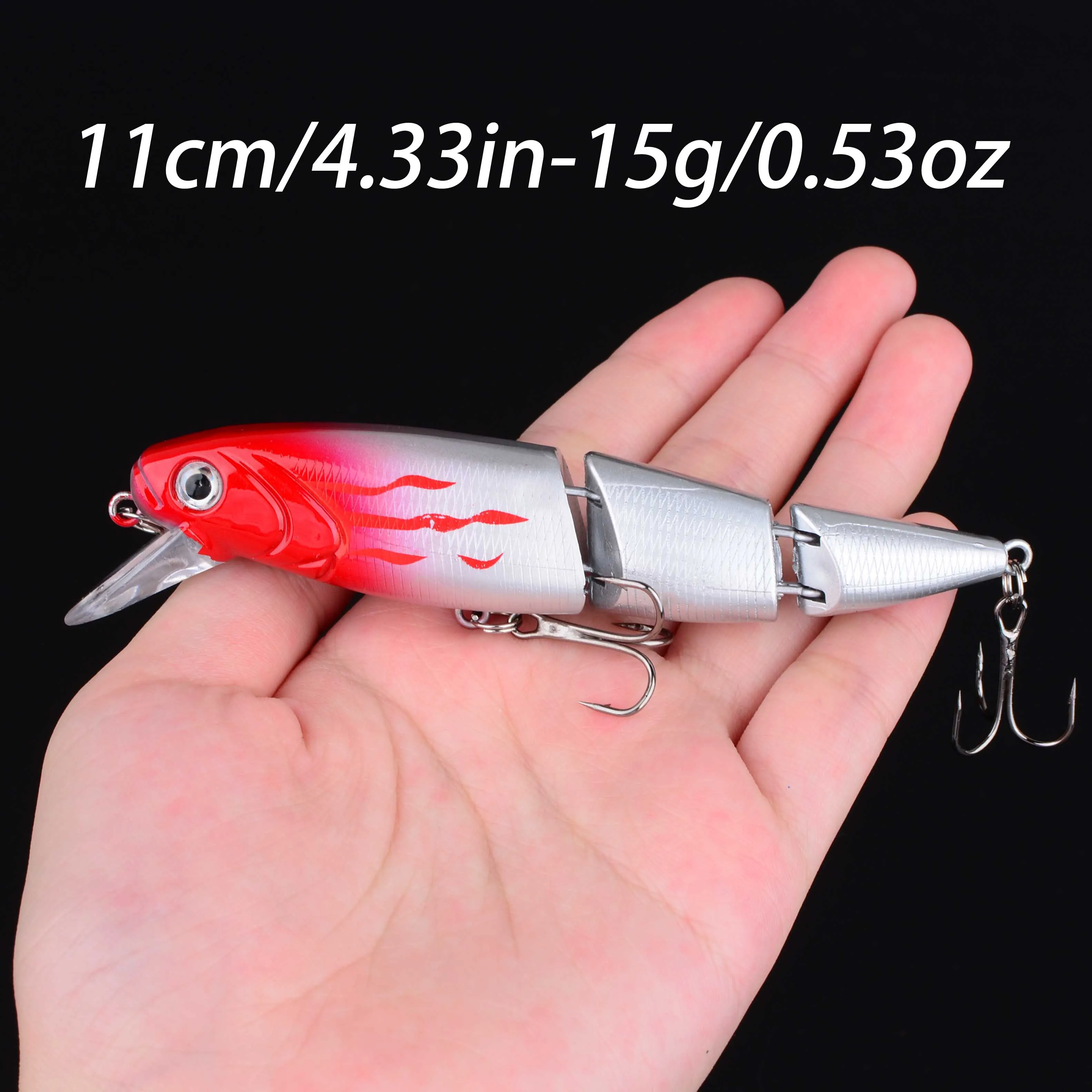 1pc Multi Section Minnow Fishing Sea Bass Hard Fishing Lure Crankbaits Artificial Bait Suit for Fishing Carp Tackle - imagen 3