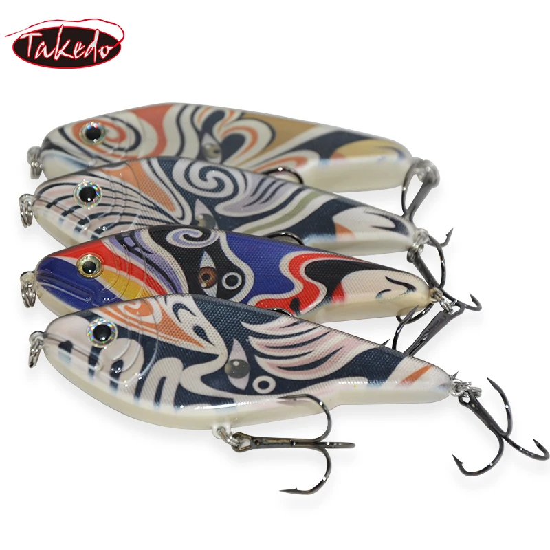 Cebo artificial de plástico, Jerkbait señuelo de lubina, cebos VIB, Wobbler, cebo Jerk para Lucio, anzuelos triples de níquel, RL16 - imagen 2