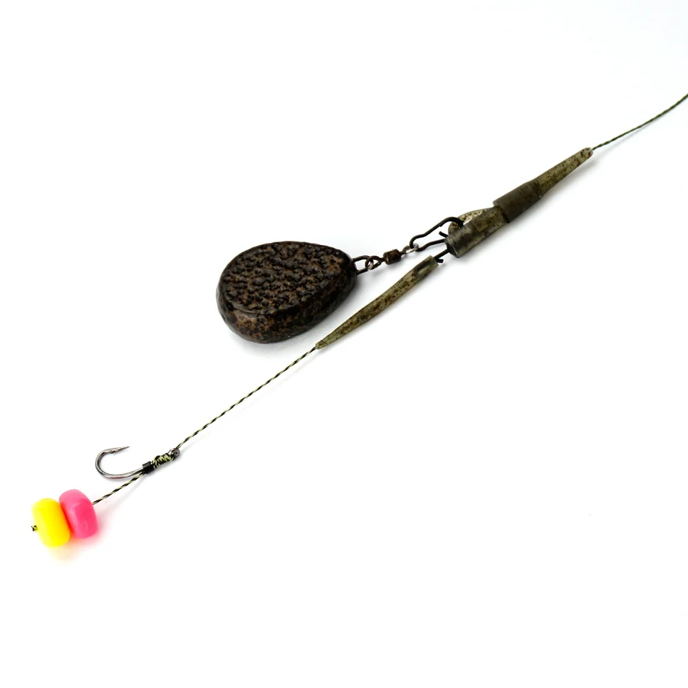 Hirisi 15 Uds Clips de plomo de seguridad para pesca de carpa con Pin para aparejos terminales de pesca AH056-6 accesorios de pesca - imagen 2