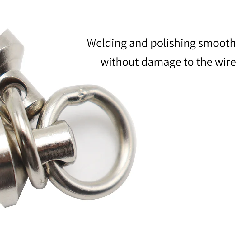 ZYZ-Conector de gancho de cuerda para pesca en barco, giratorio de 3 vías, antienredos, de acero inoxidable, prevención de corrosión - imagen 3