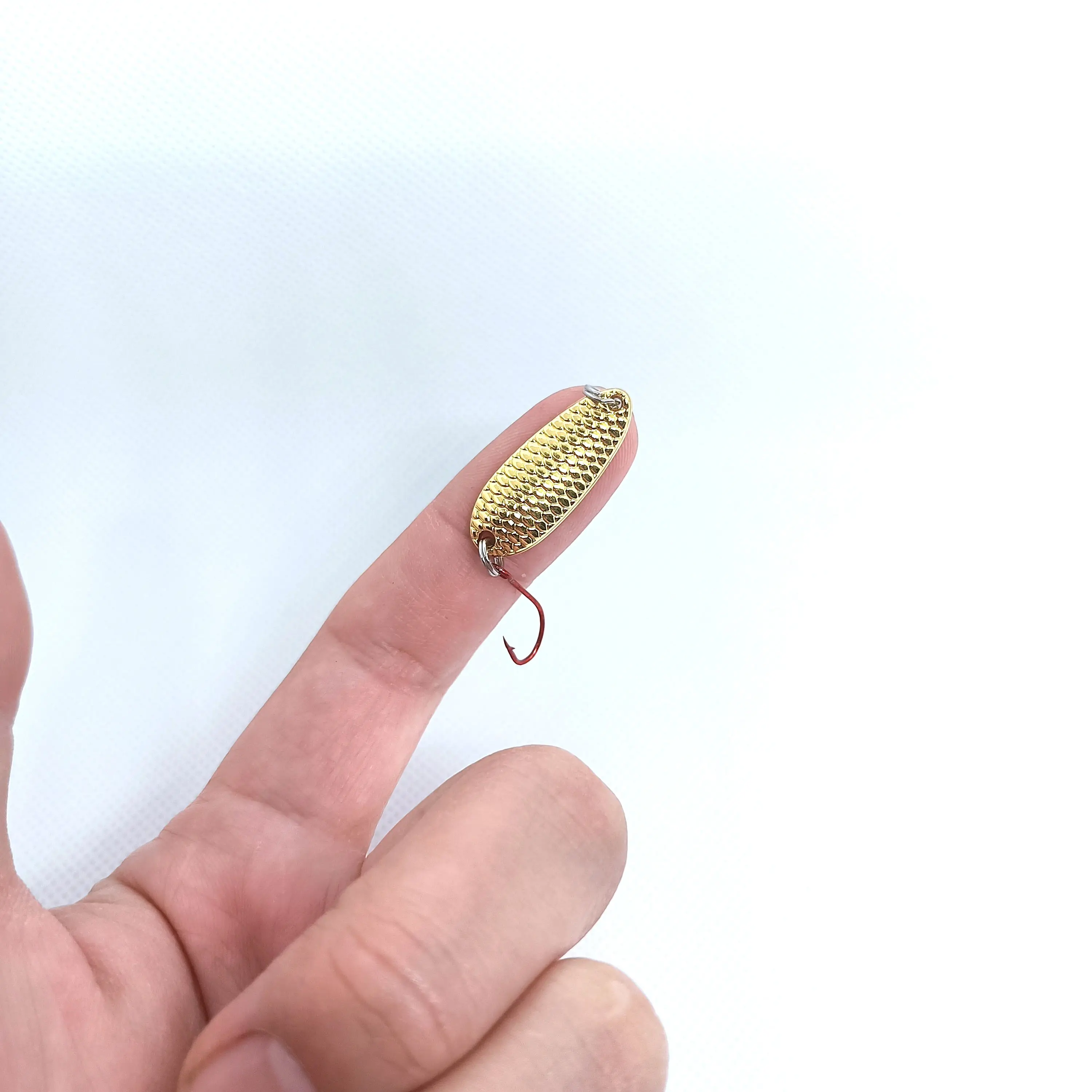 DUODUOYU-Señuelos de Pesca artificiales con un solo gancho, Señuelos de Pesca con cuchara de Metal, 2,5g/3,5g/5g, 1 piezas - imagen 3
