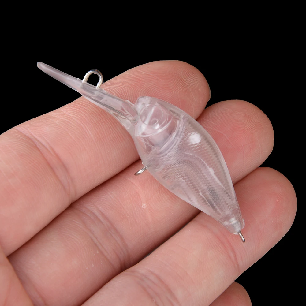 Chan’sHuang mini crankbait flotante de labio largo sin pintar - imagen 3