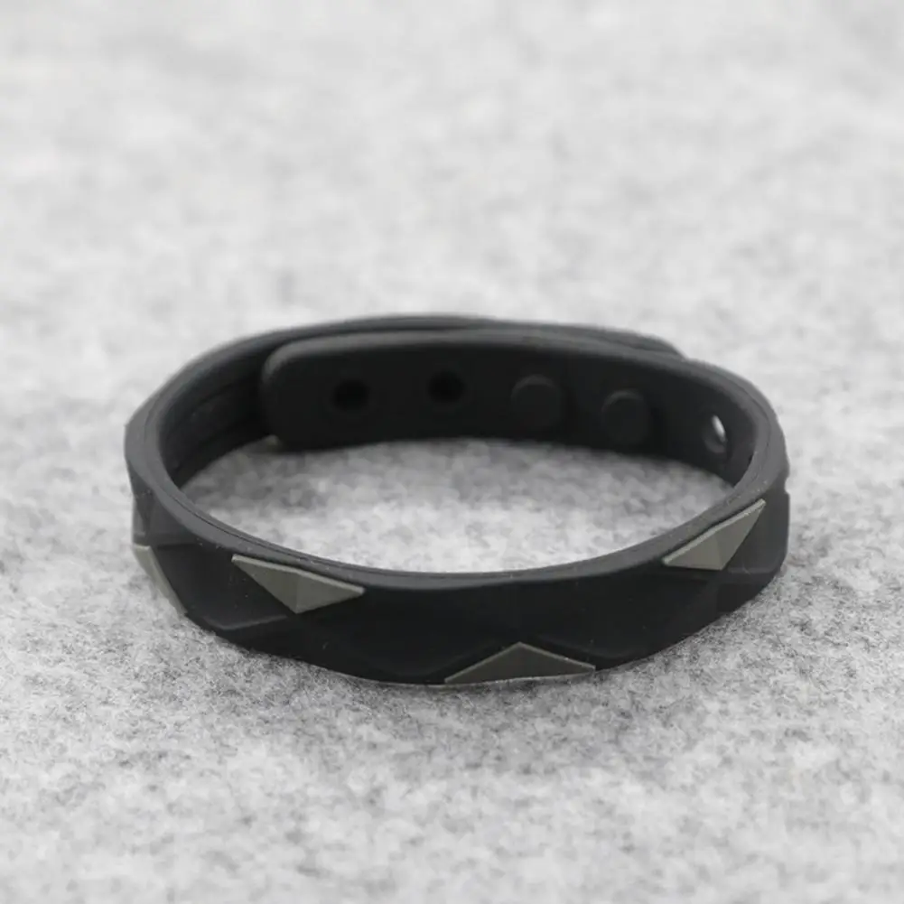 Brazalete regulador de azúcar Unisex, Correa deportiva de 6 agujeros, alivio del dolor, pulsera de Gel de sílice, iones negativos, 1/2 piezas - imagen 5