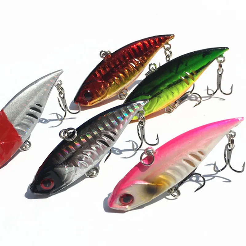 Señuelo de pesca VIB 6,5 cm 11g señuelos artificiales vibración cebo duro captura pez lubina bagre mandarín lote 5 piezas venta - imagen 4