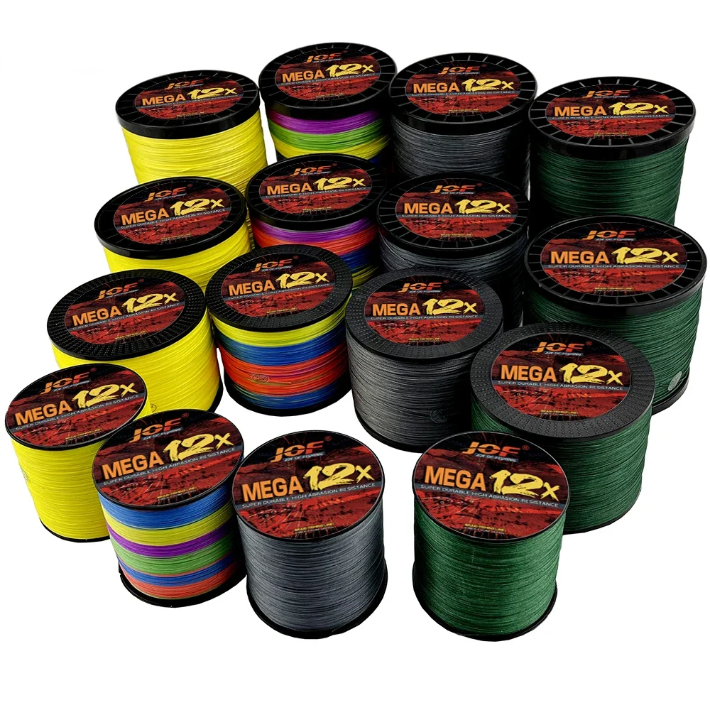 JOF X12 1000-100M hilo de pescar multifilamento PE trenzado 12 hebras línea de PE fuerte de alta calidad pesca en el mar agua salada 11,3-54,5 KG - imagen 4