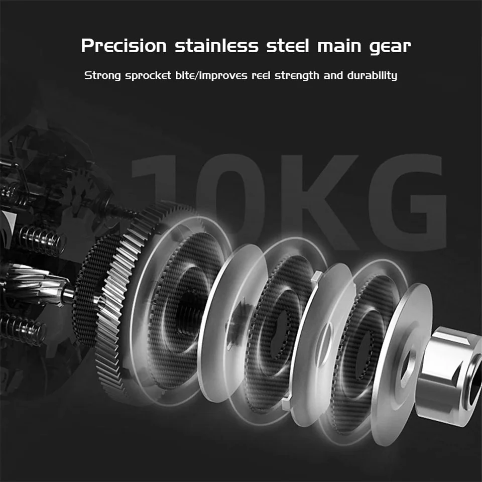 ORJD-carrete De Pesca ultraligero, 8KG, arrastre máximo, para agua salada, Océano, Playa - imagen 4
