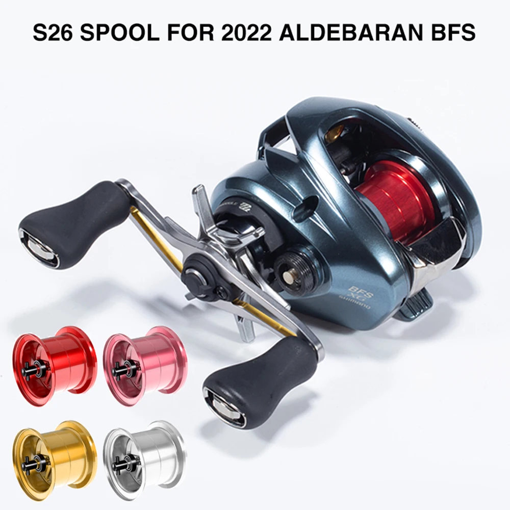 BFS carretes poco profundos de repuesto S26, Micro carrete ultraligero Biat Finesse, carrete ligero para 22 ALDEBARAN BFS Baitcasting, bobina de repuesto - imagen 5