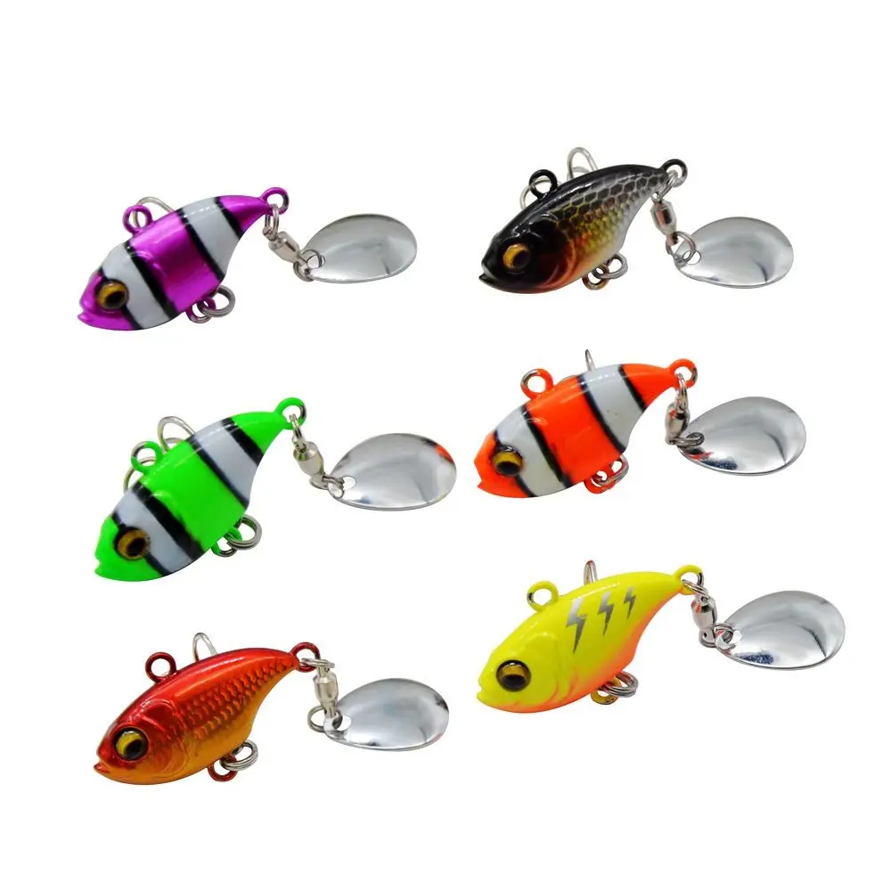 Cebo de pesca de Metal con anzuelo triple, Wobblers, Crankbaits, lentejuelas, VIB, señuelo, cuchara giratoria de Metal, señuelo de pesca en hielo, 1 ud., 2023 - imagen 5
