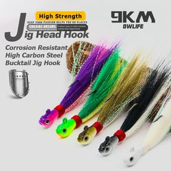 Bucktail Jig 9KM – Pelo de ciervo para surfcasting
