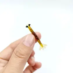 DUODUOYU 20 piezas señuelo de pesca de silicona suave para camarones 0,4g/40mm cebo suave para camarones multiarticulado Isca aparejos de pesca blandos artificiales