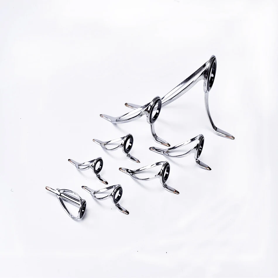 Kit de varillas giratorias Thunder Snakehead, anillo guía, acero inoxidable SiC, mejorado, antibobinado, 9 unidades por Kit - imagen 5