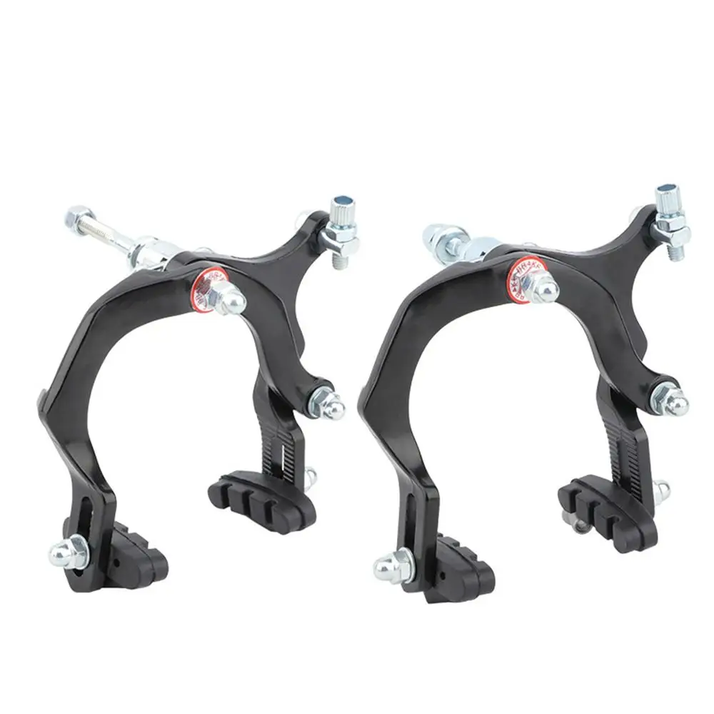 Pinzas de doble pivote para bicicleta de carretera, pinza de freno C de aleación de aluminio delantera y trasera con pastillas de freno, pinza de tracción lateral - imagen 2