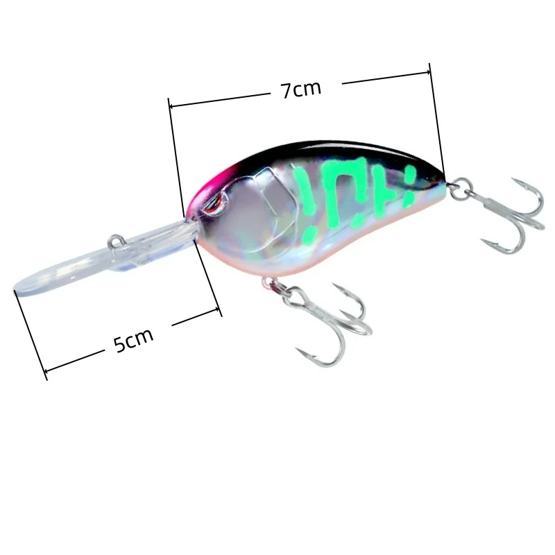 Crankbait buceo profundo placa larga – Señuelo lubina y trucha - imagen 2