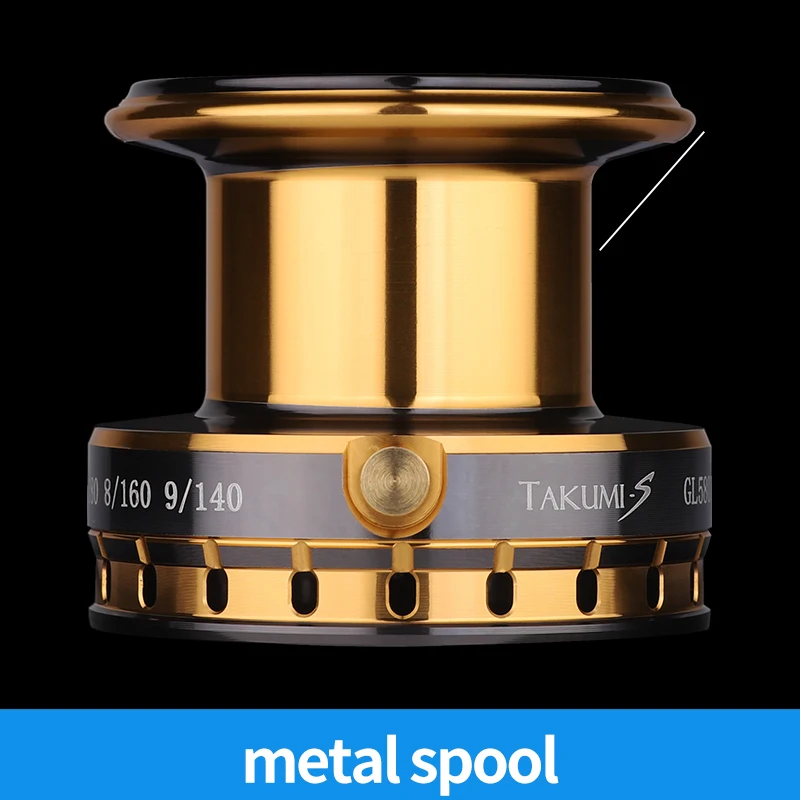 Carrete de pesca LINNHUE GL2800-7800 8800 10000 12000 carrete grande carrete giratorio de cuerpo totalmente metálico carrete de pesca de tiro largo de agua salada - imagen 4