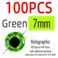 7mm Green 100pcs