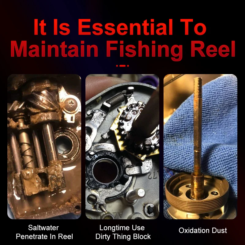 Carrete de pesca Kingdom, lubricante de rodamiento de grasa, aceite protector, carrete de pesca de fundición giratoria, aceite de mantenimiento, herramienta de aparejos de pesca - imagen 5