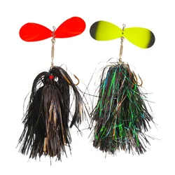 Swolfy señuelo jig pesado con falda antienredos para depredadores