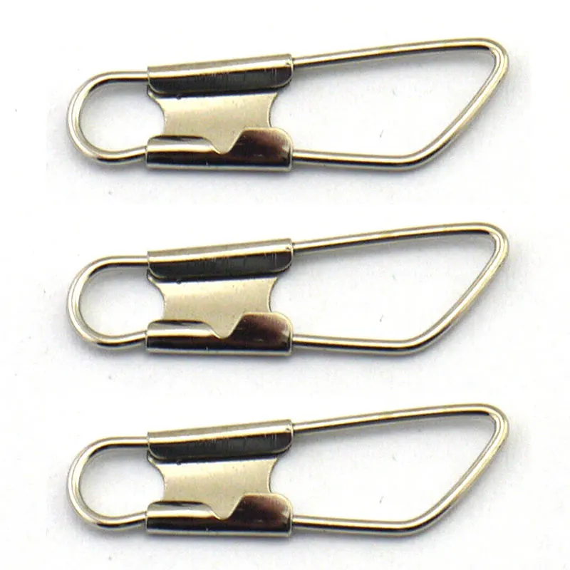 Wifreo, 50 Uds., broches de seguridad de acero inoxidable de alto carbono, accesorio conector, Clip de señuelo, bloqueo a presión, accesorios de pesca, tamaño 00 #   A 6 # - imagen 5