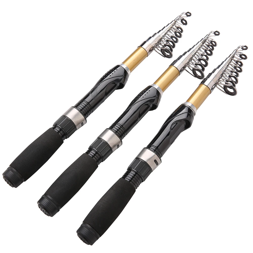 Kit de caña de pescar telescópica portátil, carrete giratorio con anzuelo de línea de pescado, serie DC1000/1,5, 2,1-2000/3000 m - imagen 4