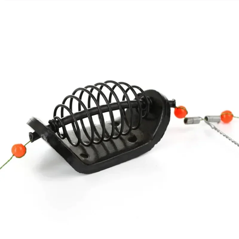 Jaula para cebo de pesca de 20/30G, señuelo, trampa de cobre, cesta, soporte alimentador con ganchos, accesorios para aparejos de pesca de carpa - imagen 4