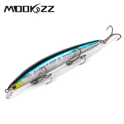 MOOKZZ señuelo flotante de pececillo de mar, señuelo de pesca duro, Wobble Crankbait, cebo flotante de pececillo, pesca L