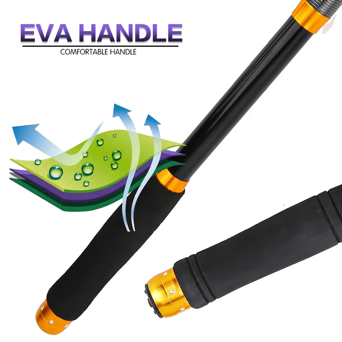 2,4 m-3,6 m nueva caña de pescar giratoria telescópica señuelo caña de mar caña de fundición equipo de viaje al aire libre - imagen 5